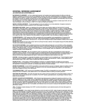 General Working Agreement