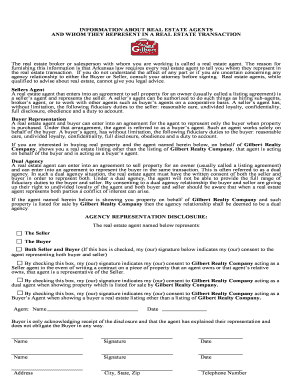 Arkansas Real Estate Agent Representation Disclosure