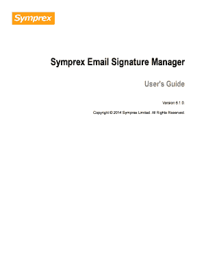 Best personal email signatures - Symprex Email Signature Manager - symprex.com