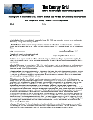 Web Design and Hosting Agreement