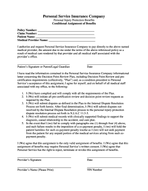 assignee and assignment of insurance