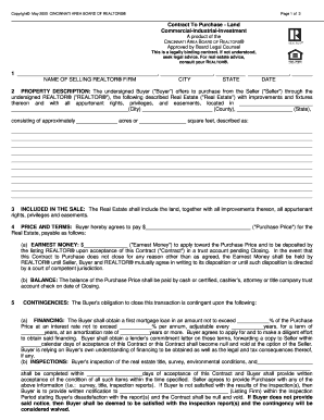 Contract to Purchase Land - Commercial-Industrial-Investment