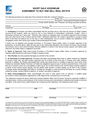 Short Sale Addendum Agreement