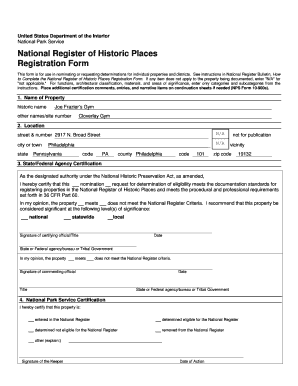 National Register of Historic Places Registration Form