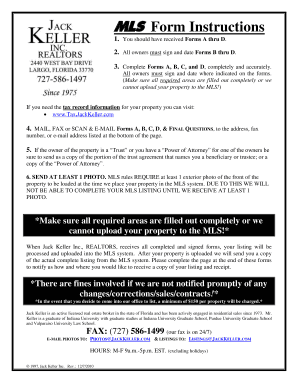 Florida Non-Representation Broker Exclusive Listing Agreement