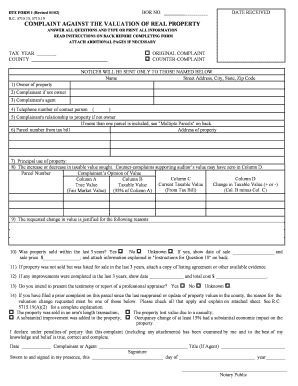 Ohio Real Property Valuation Complaint Form