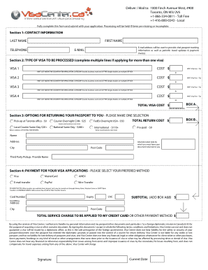 Visa Application Form