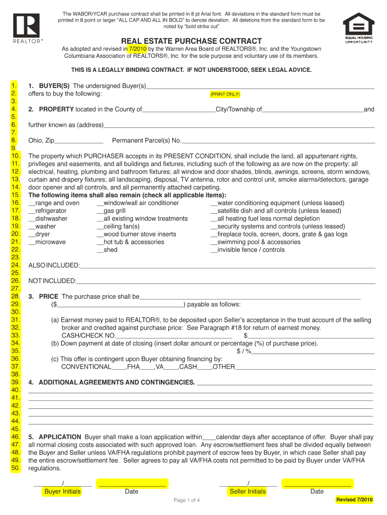 ycar contract Preview on Page 1.