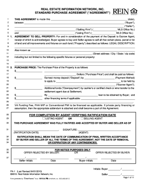 printable purchase agreement