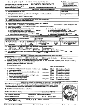 FEMA Elevation Certificate