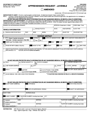 corrections wisconsin department pdffiller form