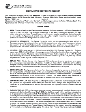 Digital Brand Services Agreement