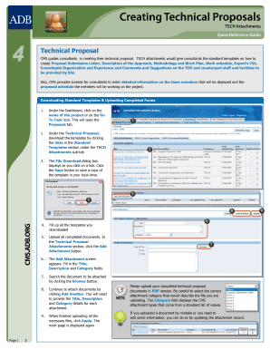 Technical Proposal Submission