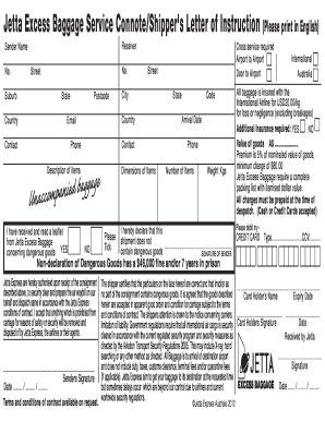 Jetta Excess Baggage Service Connote