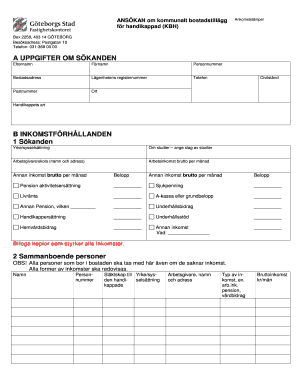 Application for Municipal Housing Supplement for Disabled