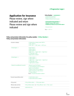 Insurance Application Form
