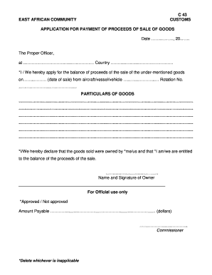 C4 form pdf - c43 form