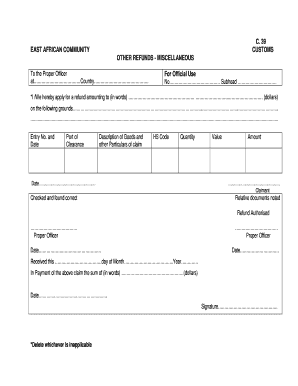 east african community job application form