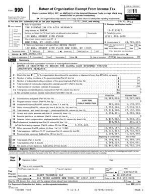 IRS Form 990 (2011) for The Foundation for AIDS Research