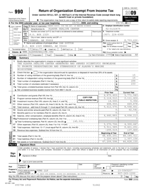 Form 990 Return of Organization Exempt From Income Tax