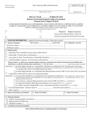 Massachusetts State Tax Form 2