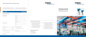 Demag DC-Pro Chain Hoist Fax Form