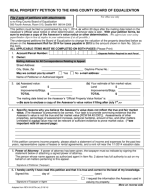 King County Real Property Petition