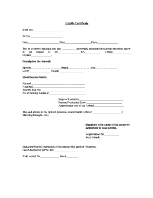 Health Certificate - jk.gov.in