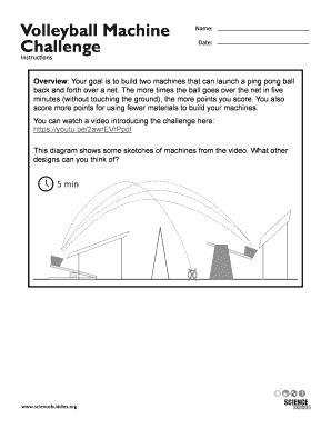 Volleyball Machine Challenge Form