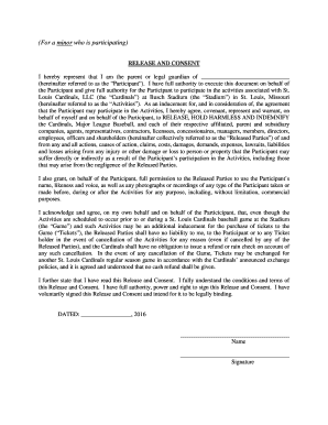 Fillable Online Minor Zumba Waiver Fax Email Print - pdfFiller