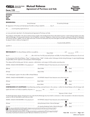 mutual release form