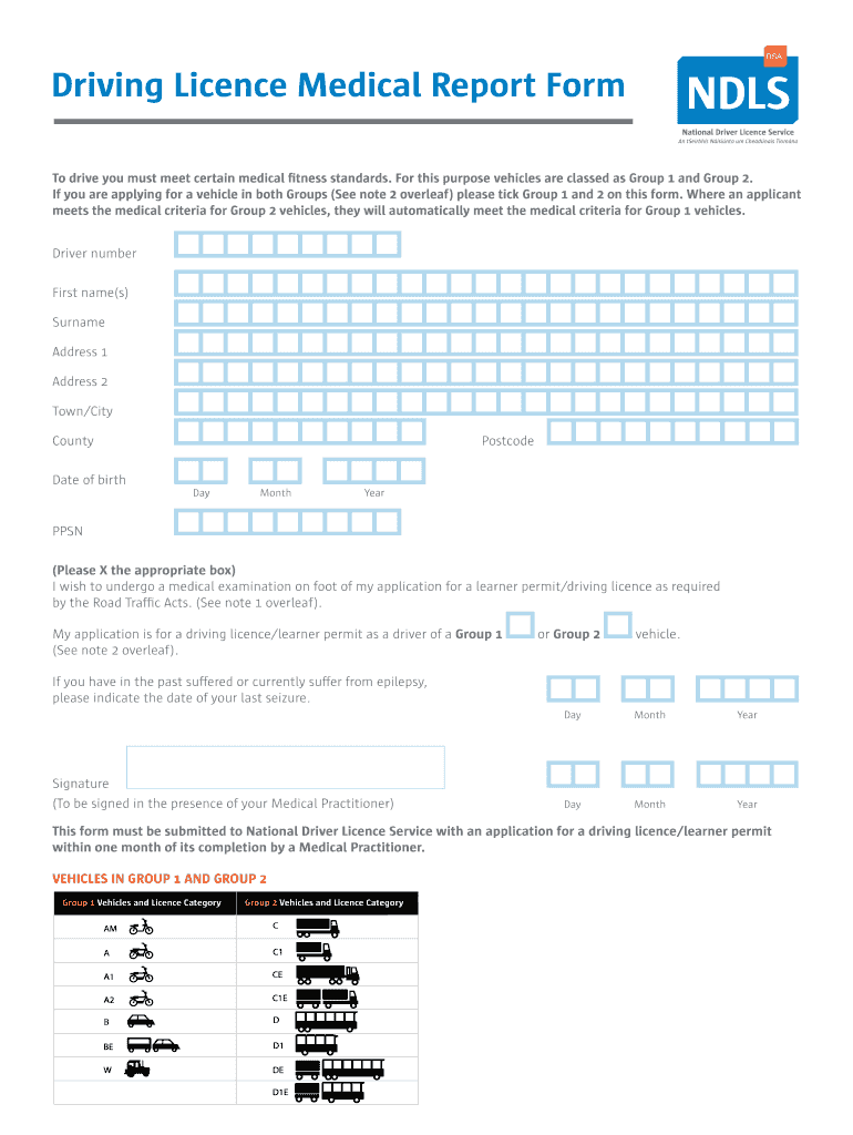Fillable Online Driving Licence Medical Report Form Fax Email Print Fillable Online Driving Licence Medical Report Form Fax Email Print