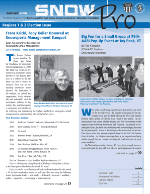 Franz Krickl, Tony Keller Honored at Snowsports Management ...