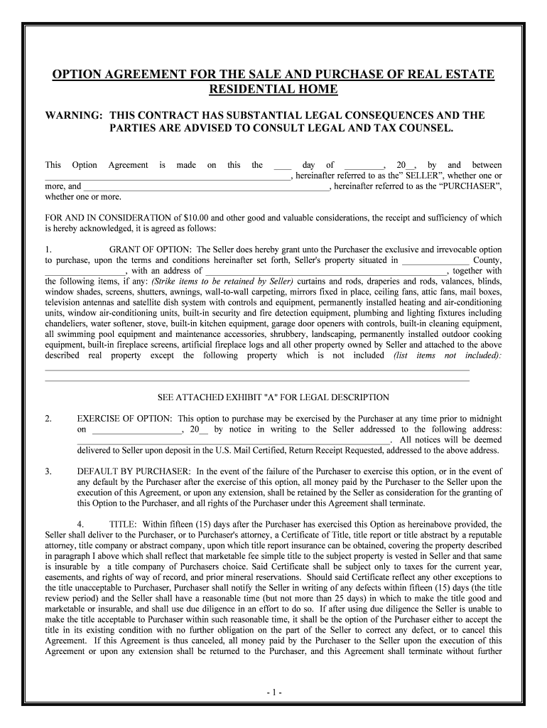 purchase residential home Preview on Page 1