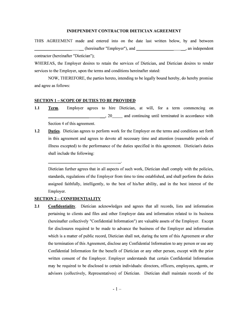 agreement independent Preview on Page 1