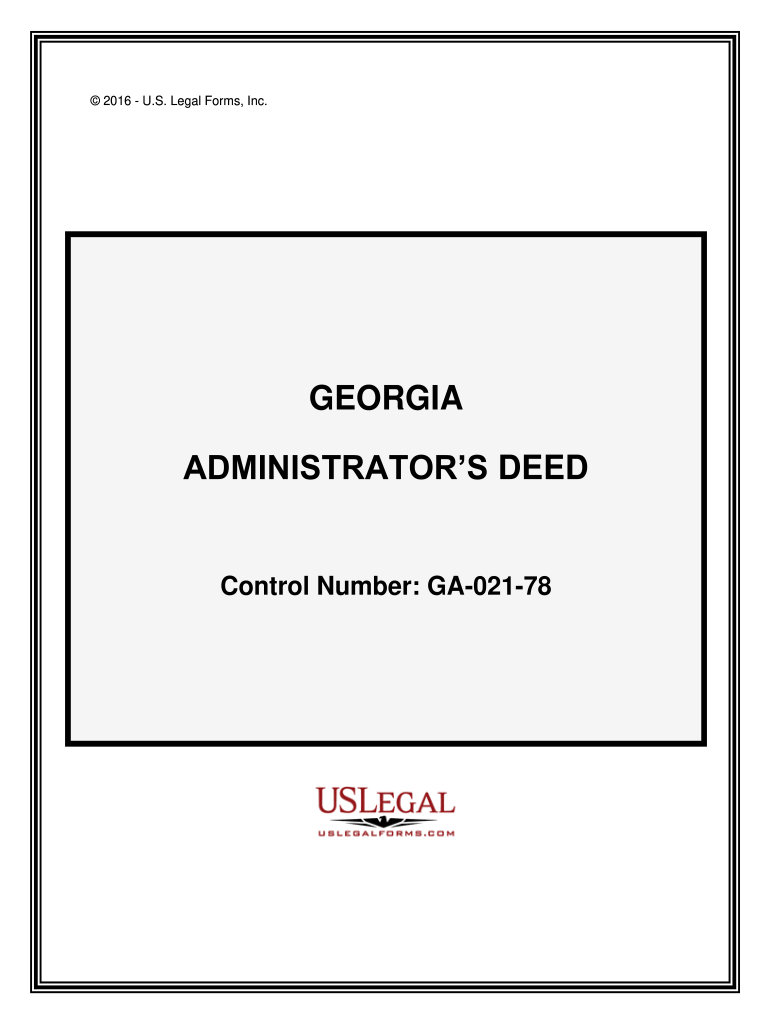 administrator's deed Preview on Page 1