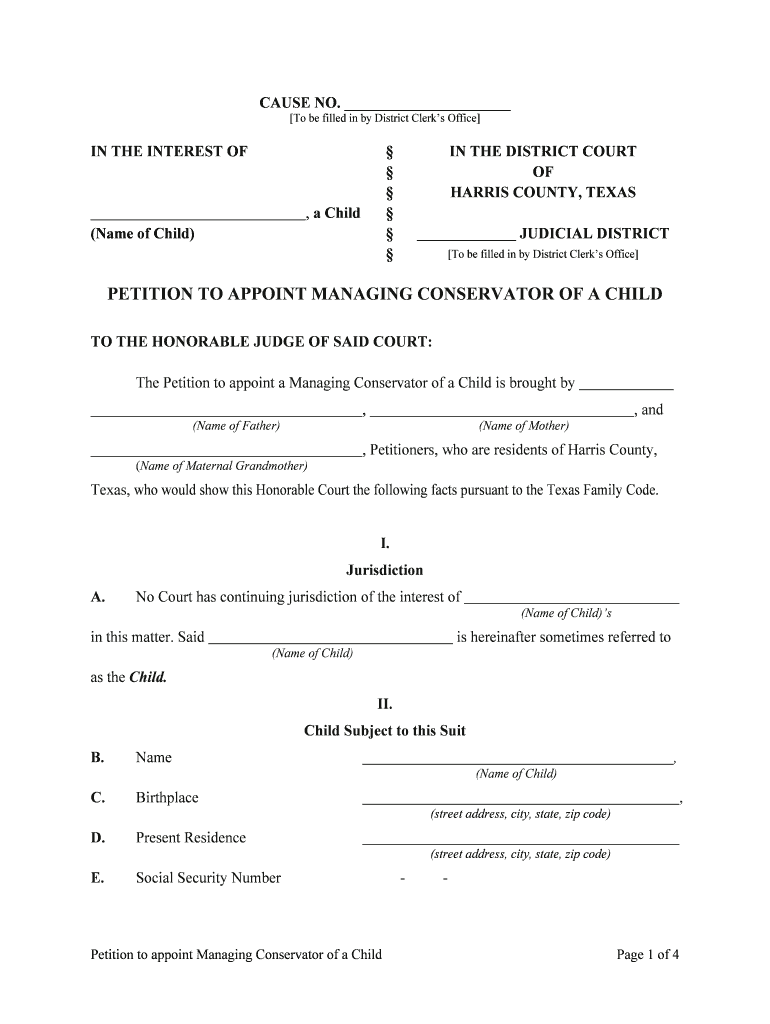 Managing Conservator Fill Online Printable Fillable Blank PdfFiller Managing Conservator Fill Online Printable Fillable Blank PdfFiller