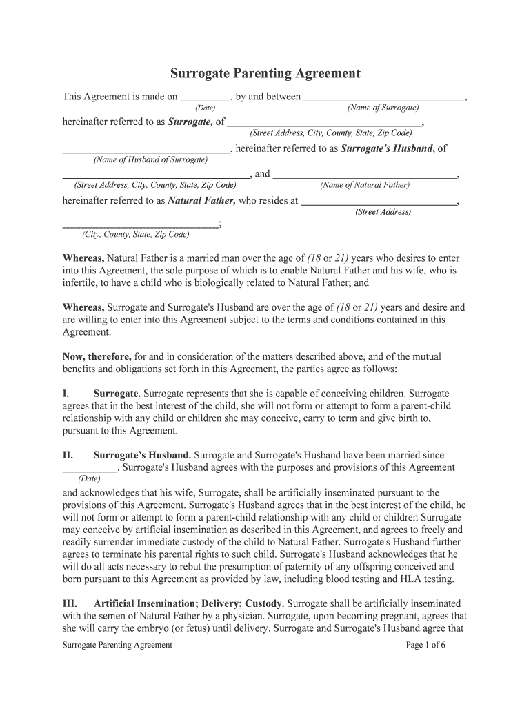 parenting agreement pdf Preview on Page 1