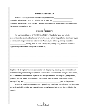 Contract for Deed