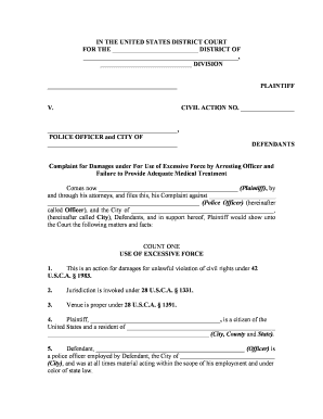 complaint court police