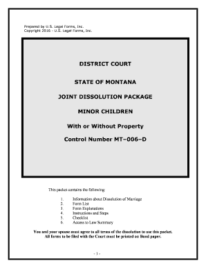 montana joint dissolution marriage