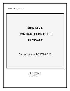 montana contract deed