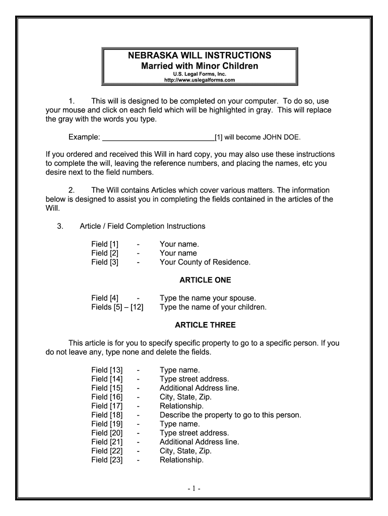 Ne Last Will - Fill Online, Printable, Fillable, Blank | pdfFiller