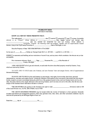 Warranty Deed Template