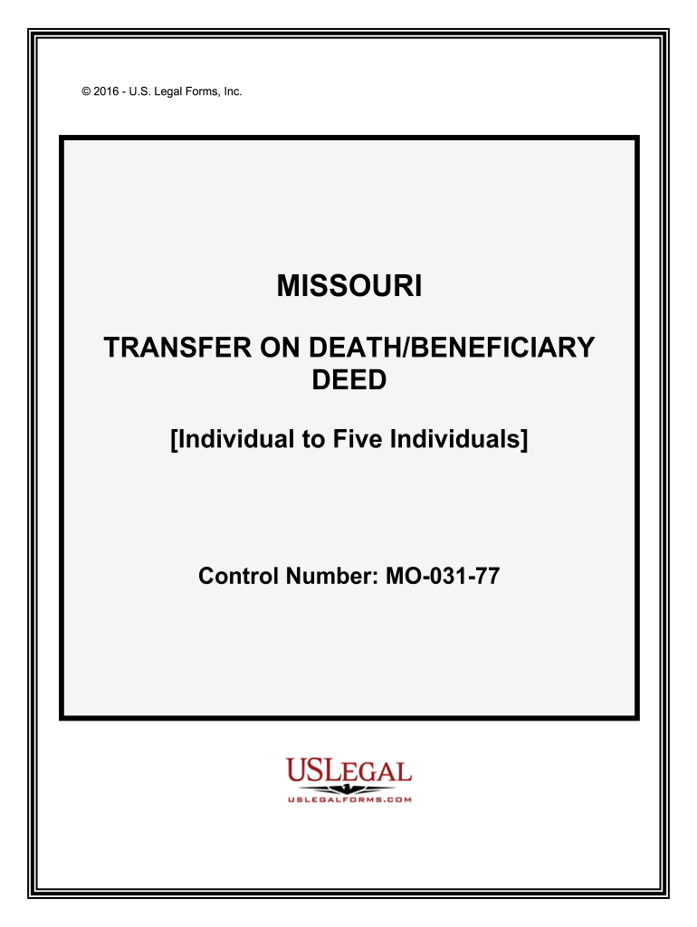 missouri beneficiary deed Preview on Page 1