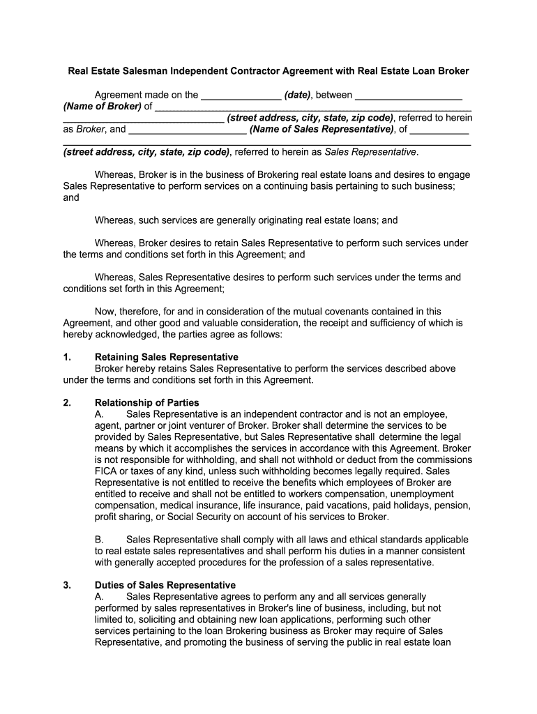 realtor agreement Preview on Page 1