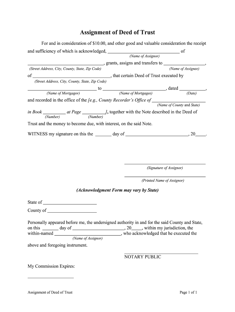 assignment deed format