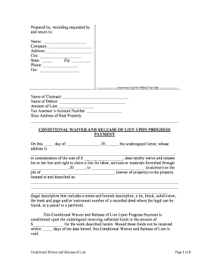 Oregon conditional lien