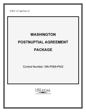 washington postnuptial agreement