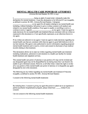 arizona mental power attorney